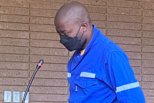 Sibongiseni Ngubane is accused of murdering Rustenburg businessman Jabulani Ben Gumbi outside a coffee shop last month.