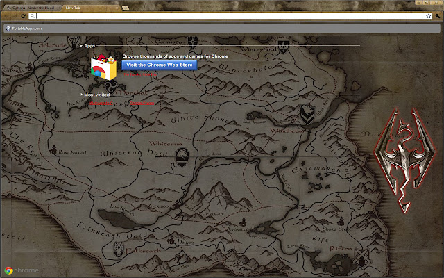 Tamriel Maps Theme chrome extension