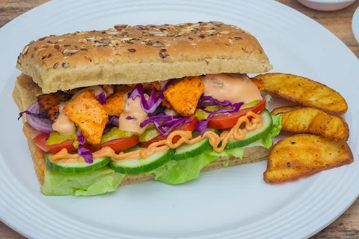 Paneer Tikka Panini Sandwich