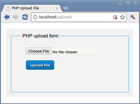 PHP Upload form