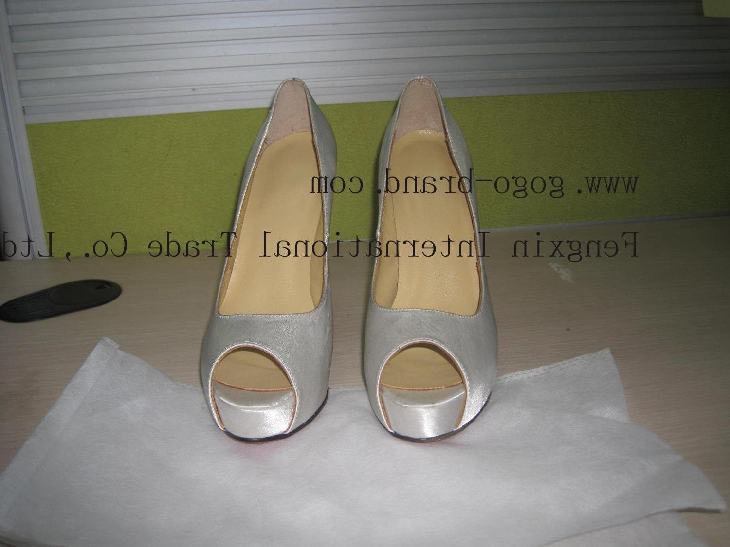 cheap silver wedding shoes