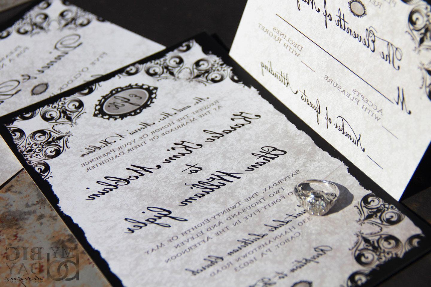 Damask Wedding Invitation