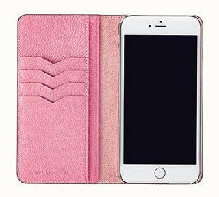 iPhone 6S Plus/6 Plus Case, [BONAVENTURA] BEST SELLER! Genuine Leather Wallet Case, Slim Fit Diary Leather Case with Slots for Credit Cards and Cash for iPhone 6S Plus/6 Plus 5.5 Inch - Pink