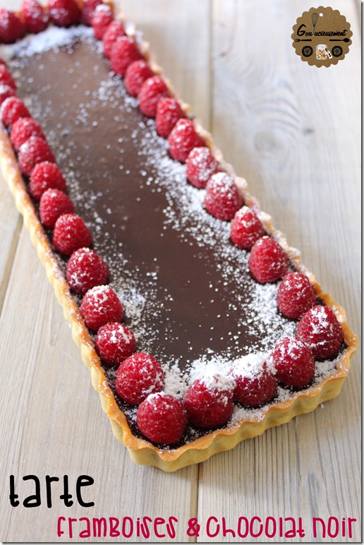 Tarte Framboises Chocolat Noir 1