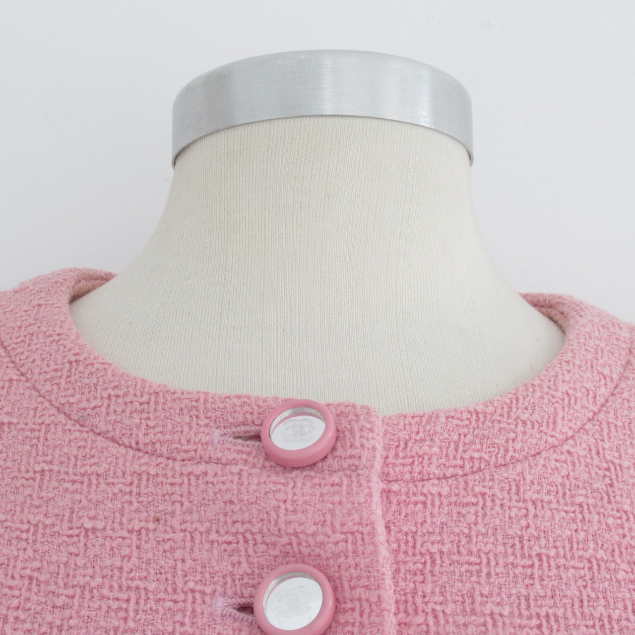 Chanel Boutique Pink Bouclé Jacket