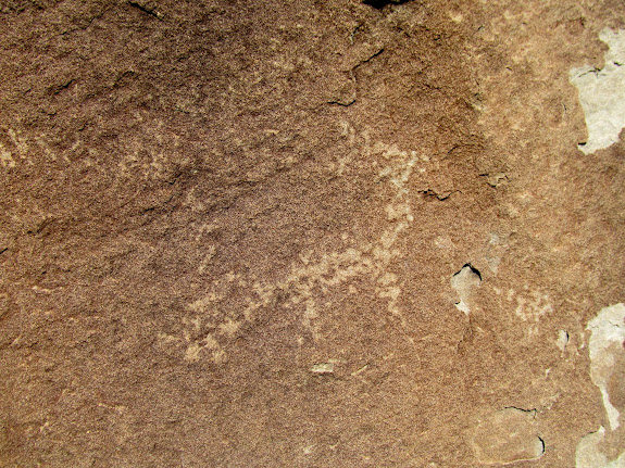 Faint petroglyph