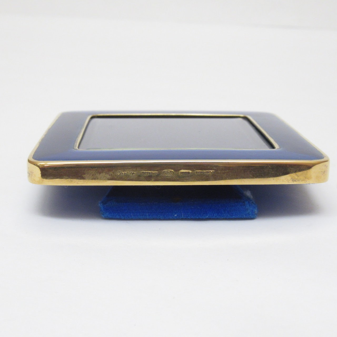 Cartier Vermeil and Enamel Picture Frame