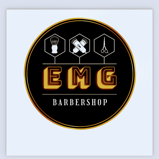 EMG barbershop logo