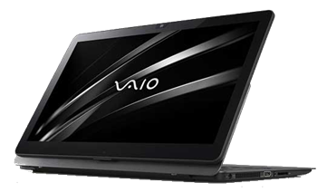 VAIO Z - Näyttö asetettuna tabletti tilaan