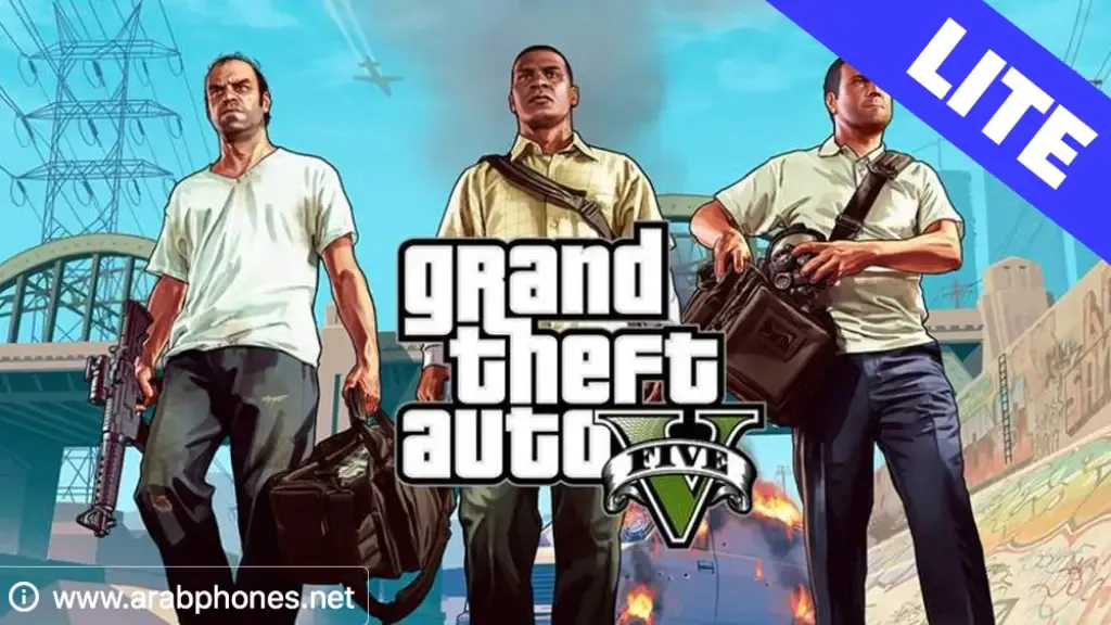 تحميل لعبة GTA 5 lite للاندرويد من ميديا فاير Apk & Obb