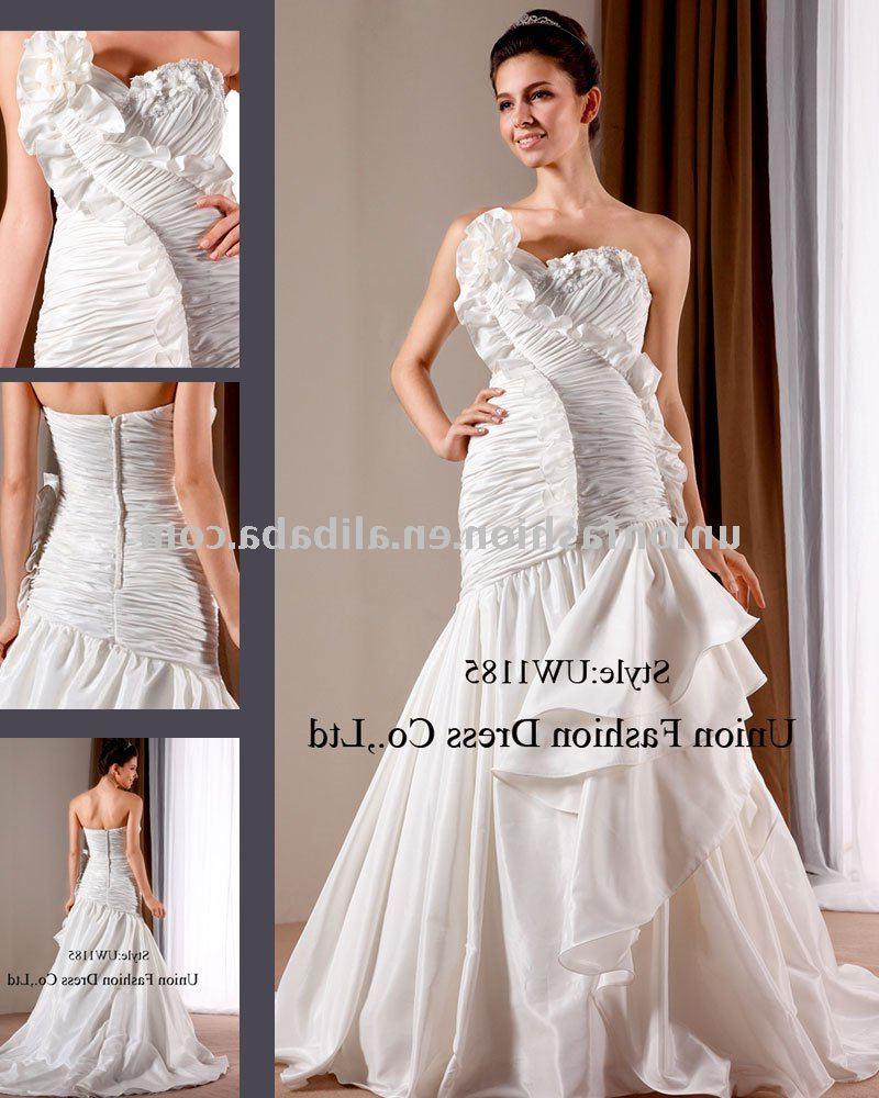 See larger image: Water Lily Taffeta Wedding Dress UW1185