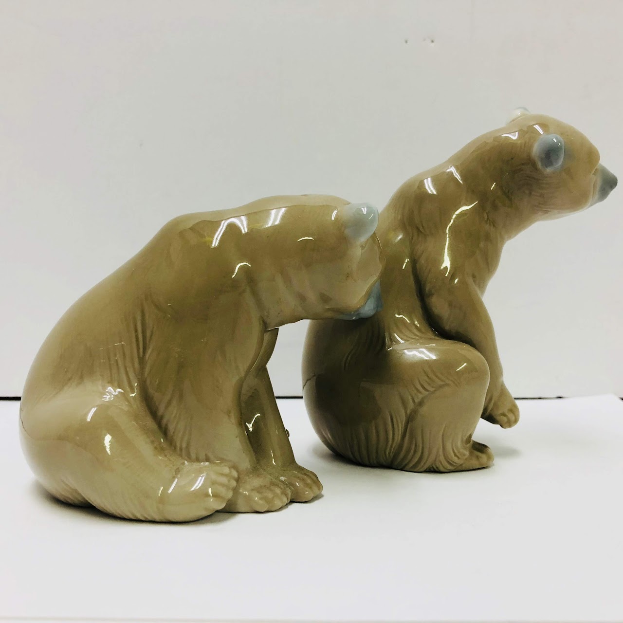 Lladro Bear Figurine Pair