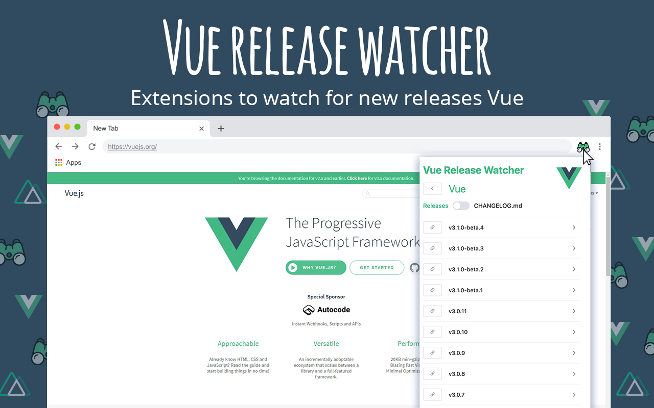 Vue release watcher Preview image 5