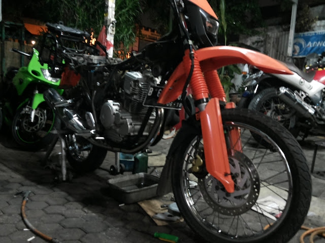 Cara mengganti kebel body yamaha scorpio