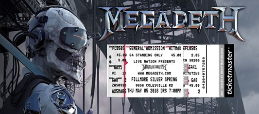 Megadeth Dystopia wtix