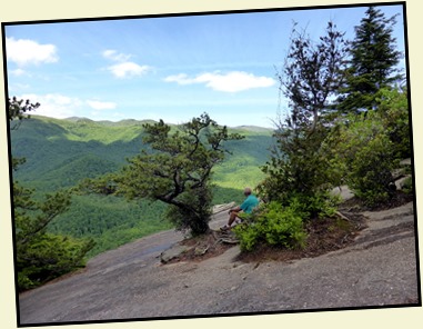 02b4 - Looking Glass Rock Hike - The View from the forehead