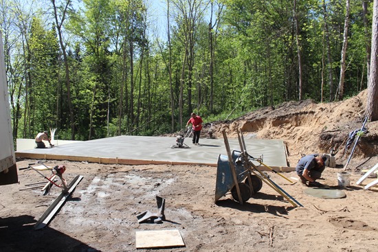 Garage cement work