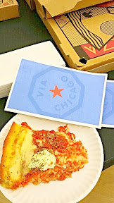 Via Chicago, chicago style pizza which catered the Watch Dog release part at the Microsoft store