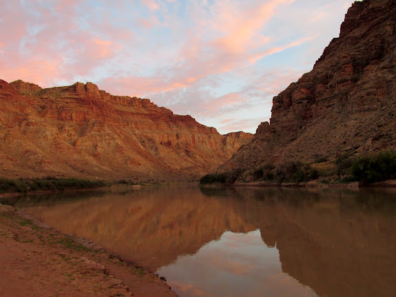 Sunset light on the cliffs