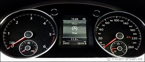 Passat-Alltrack-instrument-mätare