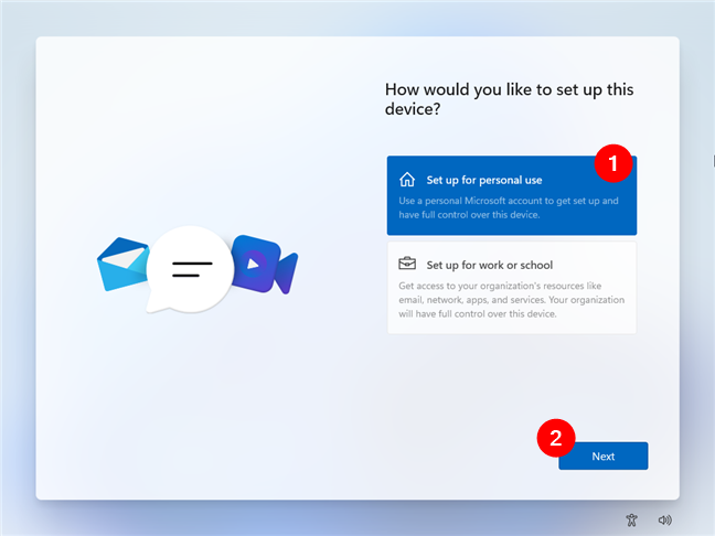 Chọn cài đặt Windows 11 cho mục đích sử dụng cá nhân