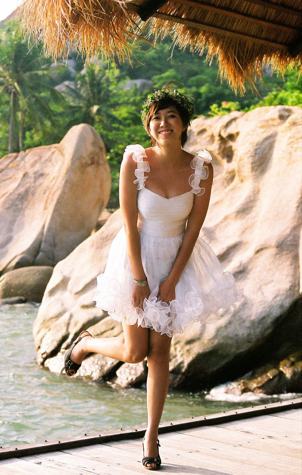 woman in wedding dress