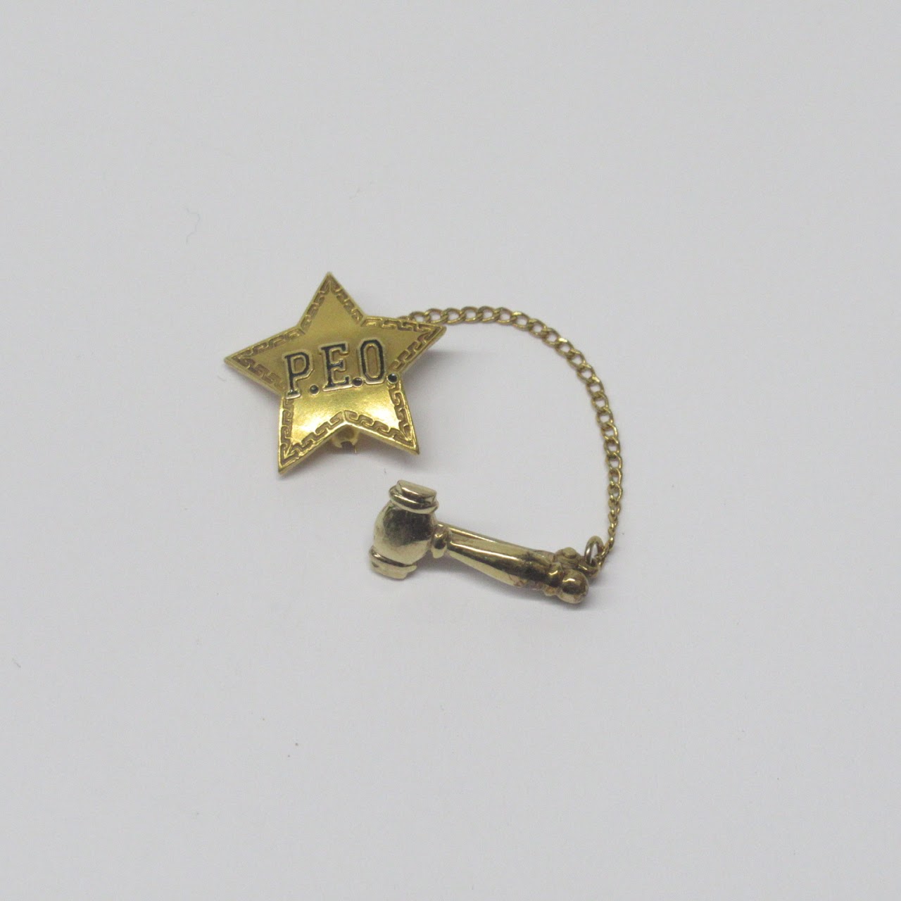 14K & 10K Gold Star & Gavel Pin