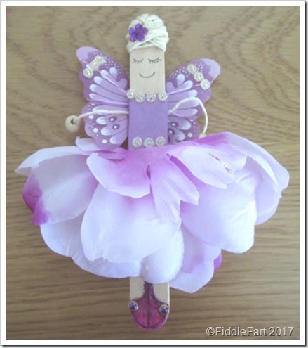 Craft popsicle flower fairy