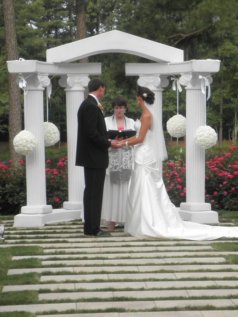 wedding columns decorations