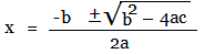 The Quadratic Formula (derived)