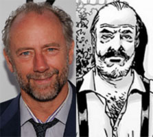 Xander Berkeley (left) will be playing Gregory (right) from TWD comic book