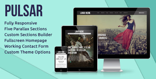 Pulsar - Fully Responsive Parallax WordPress Theme @AVAThemes