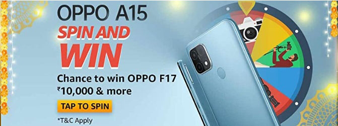 Amazon OPPO A15 Spin And Win answers of 7th October 2020