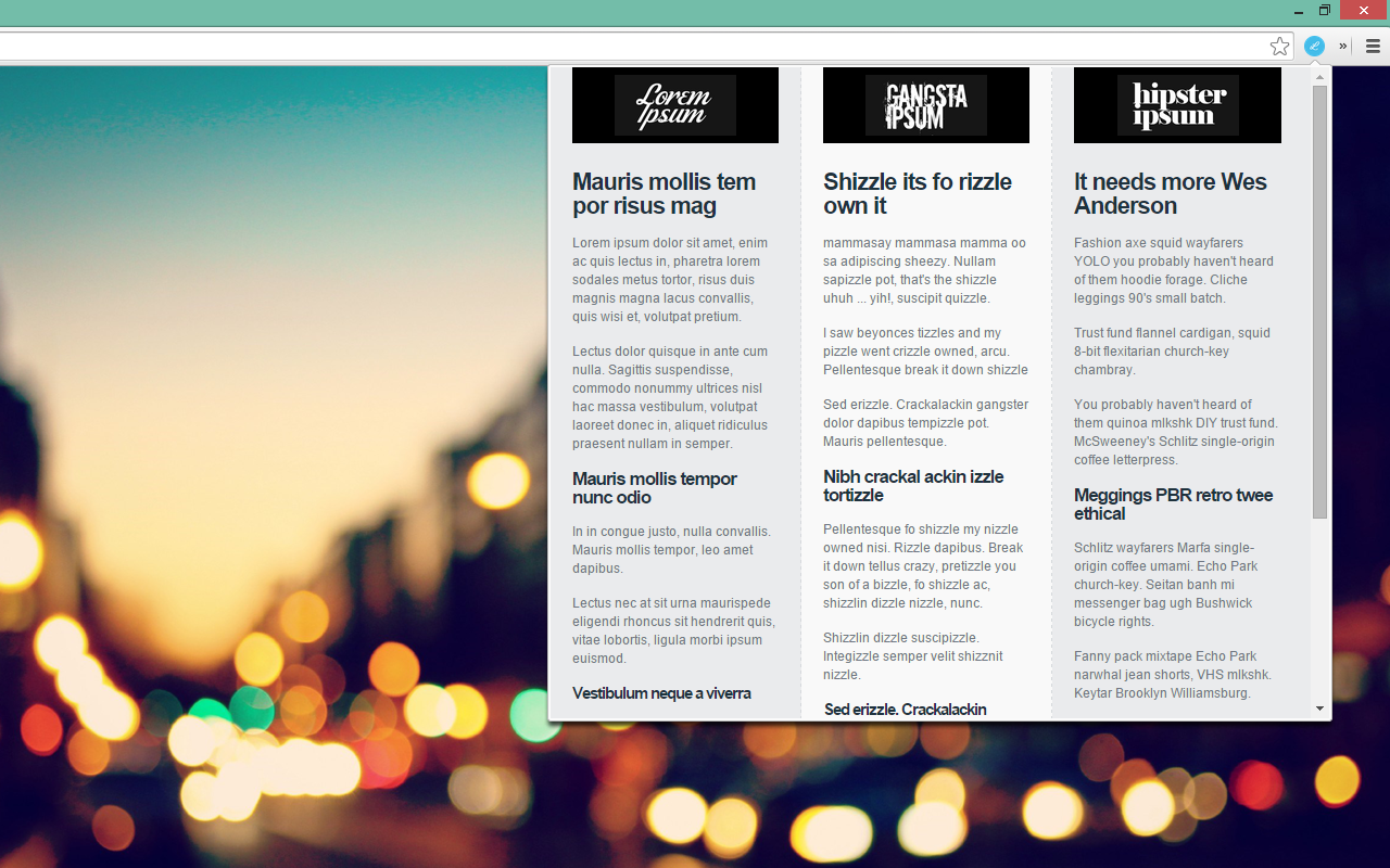 Chrome Ipsum Preview image 2