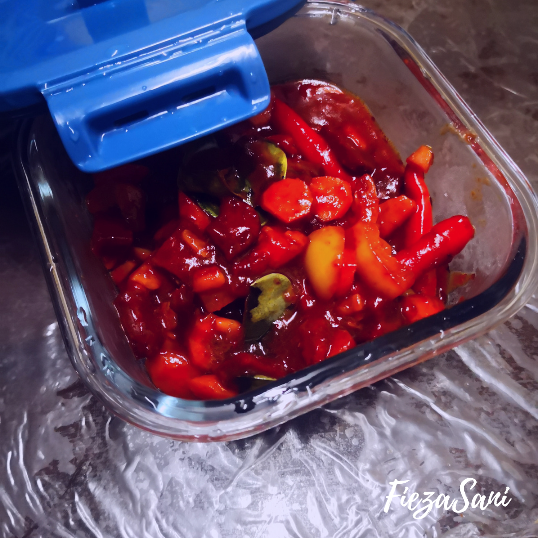 daging masak merah ala thai, resipi daging masak merah, daging masak merah