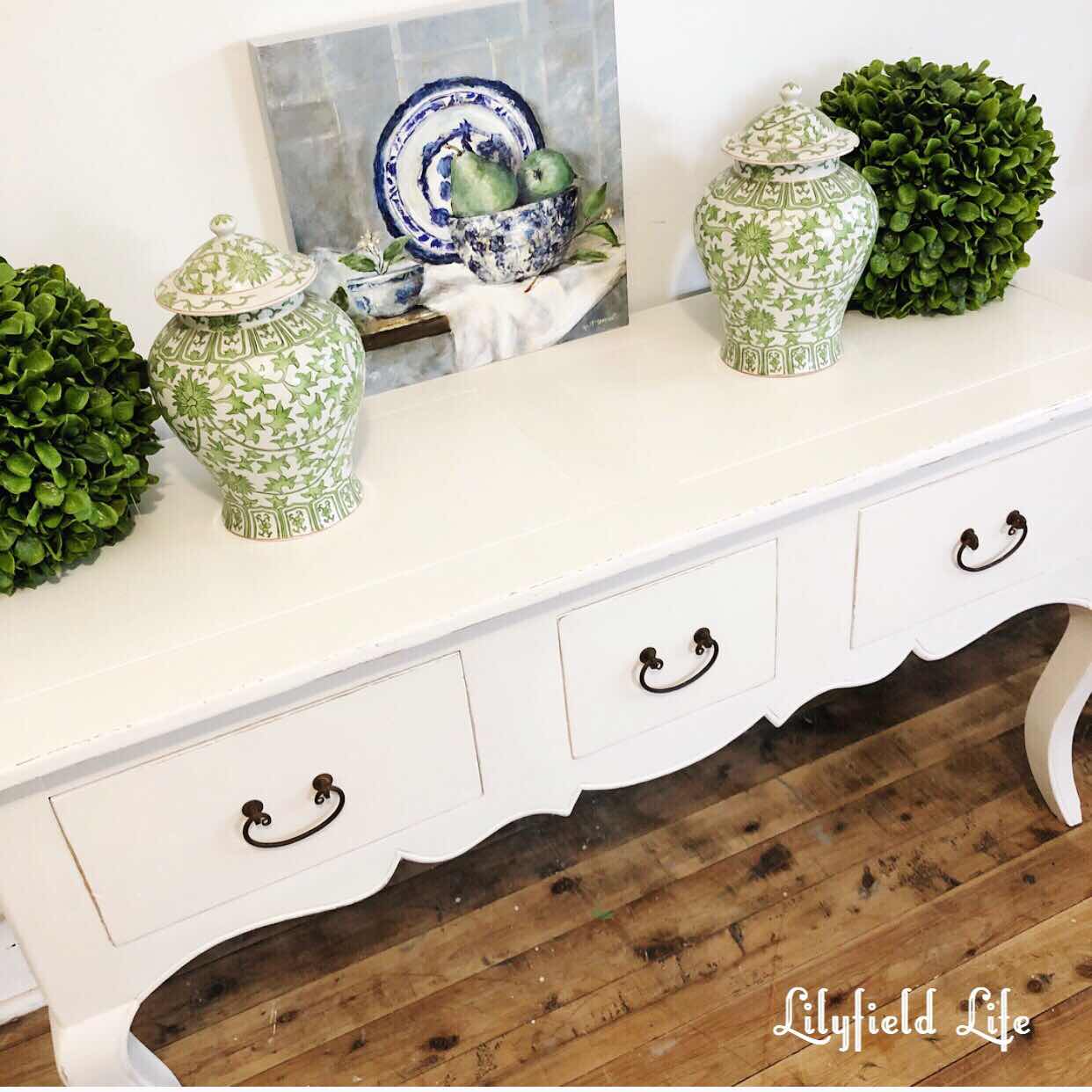 French style white console table Lilyfield Life