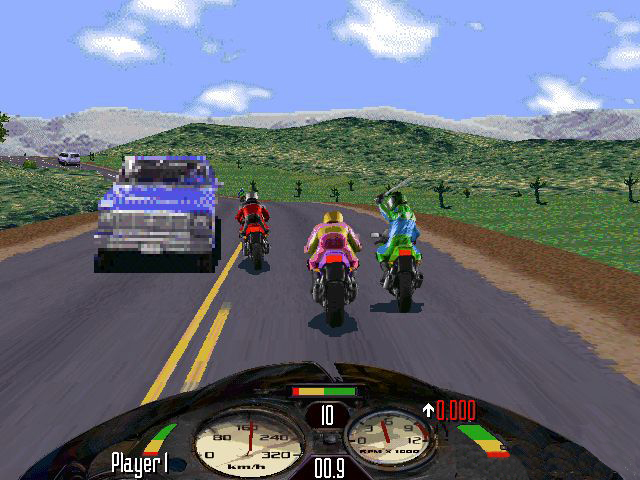 Hình ảnh trong game Road Rash (screenshot)