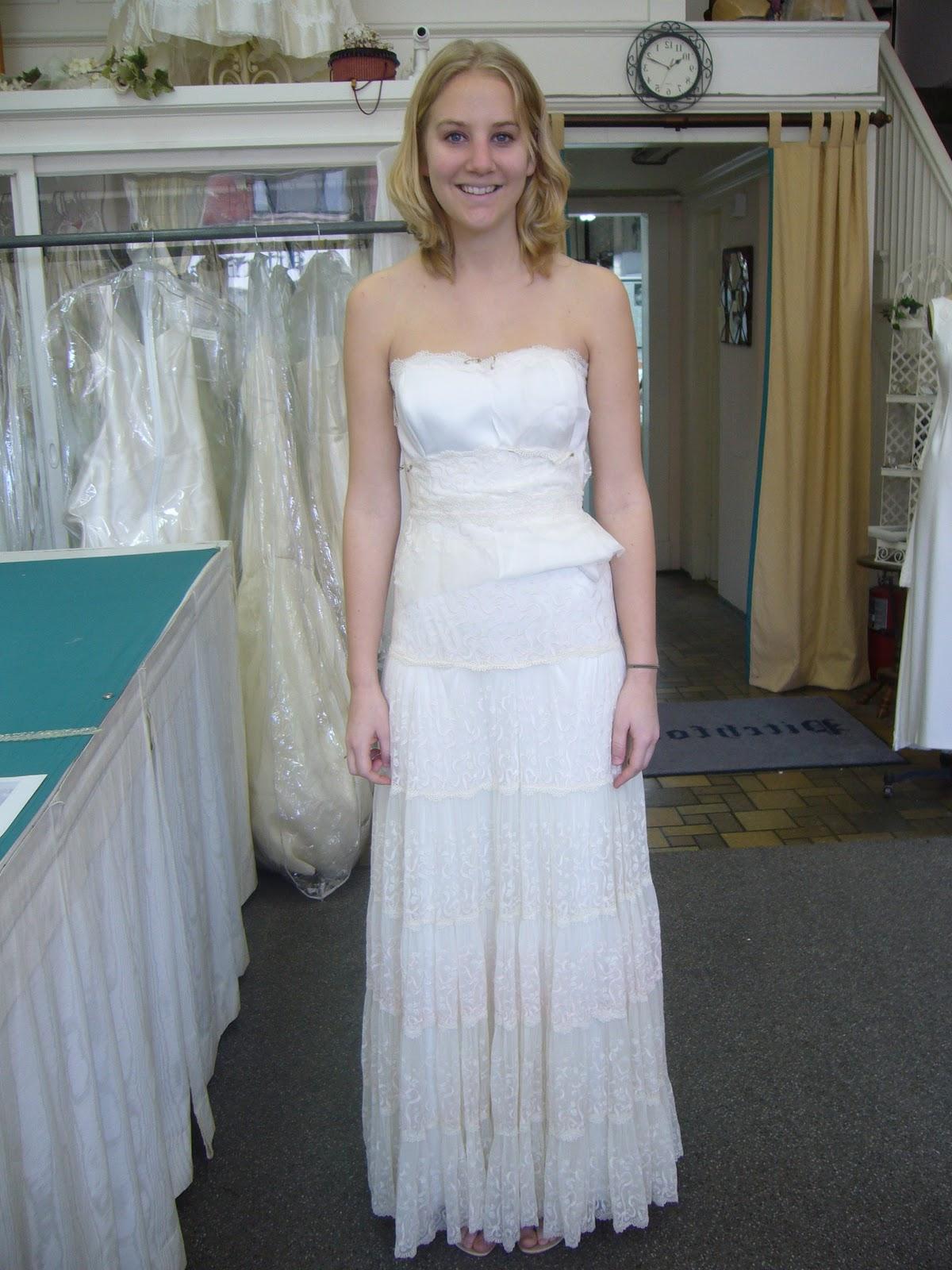 a Vintage Wedding Gown