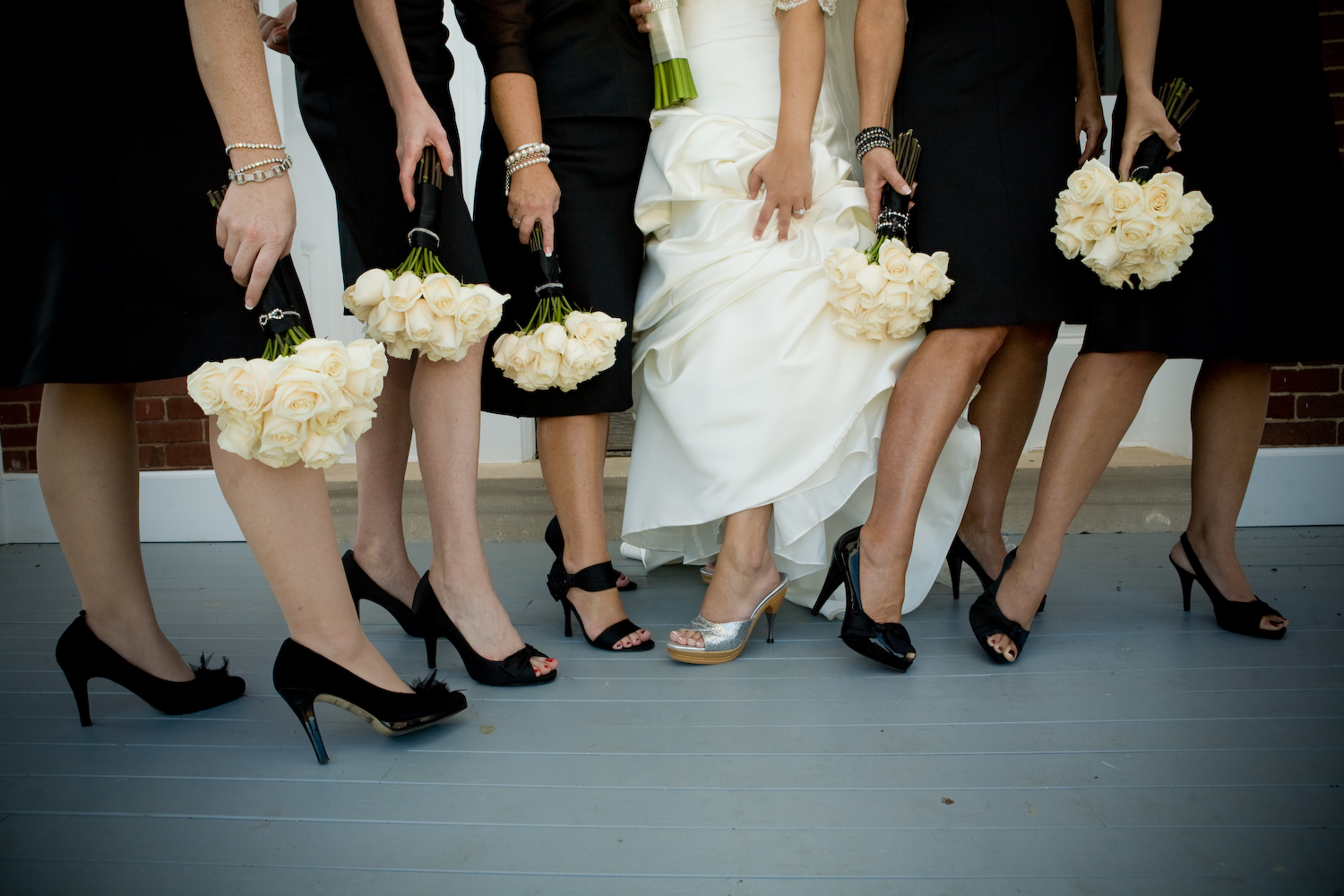 shoes on the wedding day: