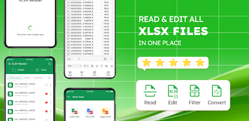 Edit XLSX Spreadsheets Reader