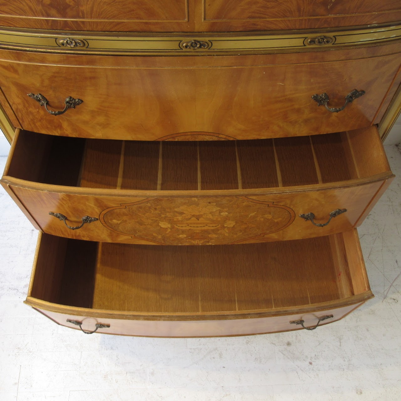 Dresser with Wooden Inlay