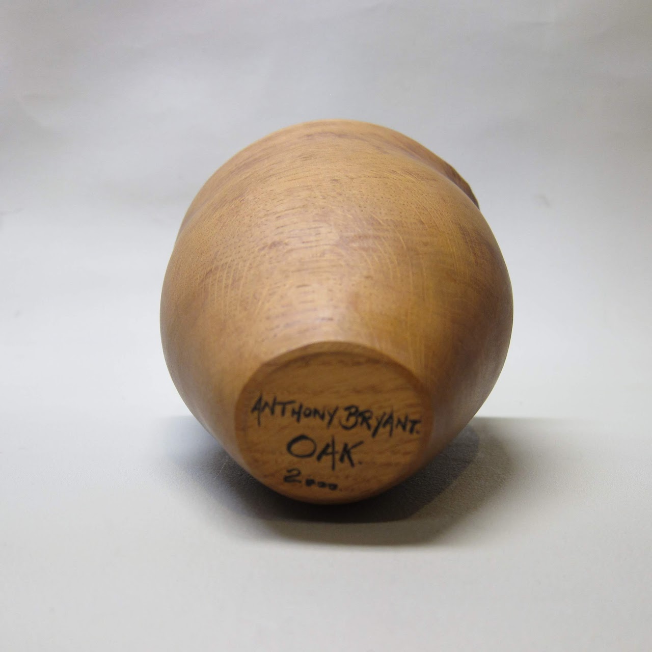 Anthony Bryant Signed Oak Vessel