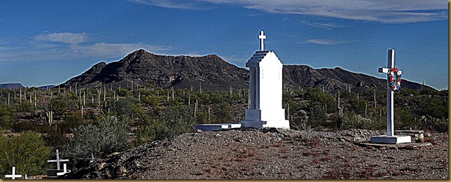 Darby Well Cemetery with Black Mountain