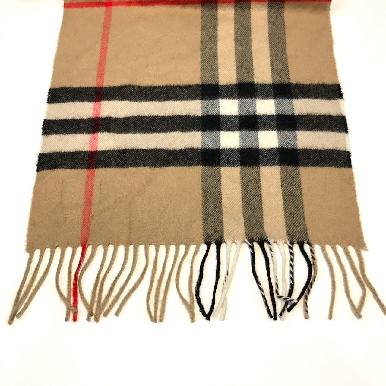 Burberry Cashmere Plaid Scarf