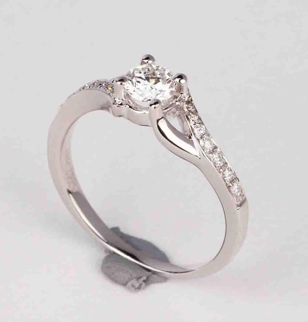 Gold Diamond Engagement Ring