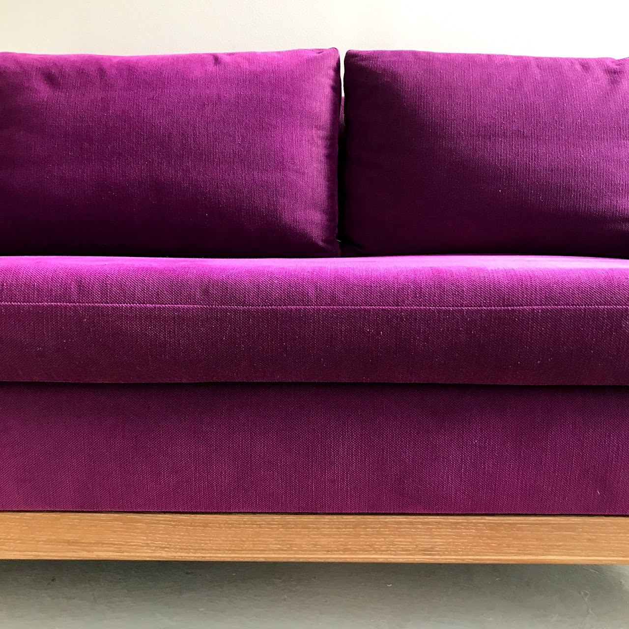 Albert Menin Interiors Purple Sofa