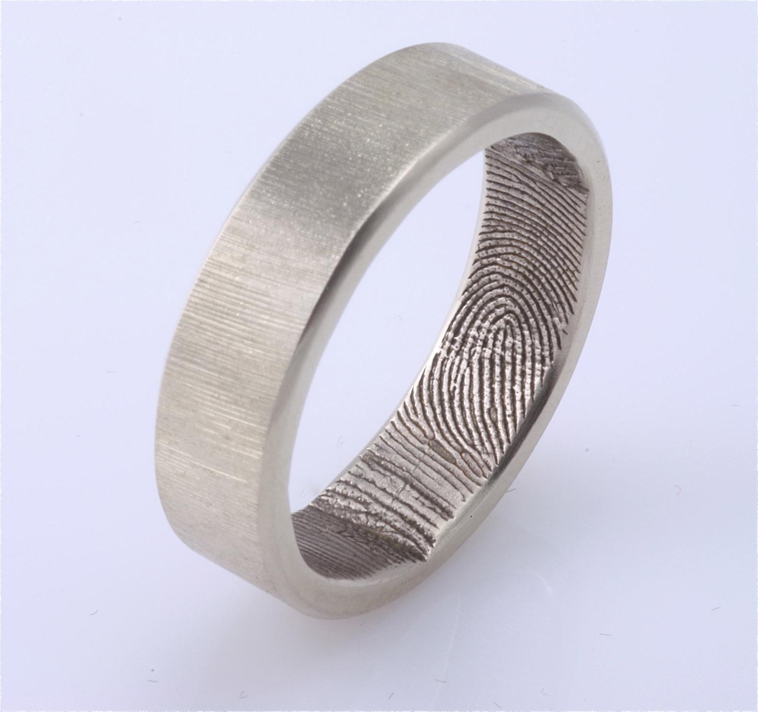 Fingerprint Wedding Band