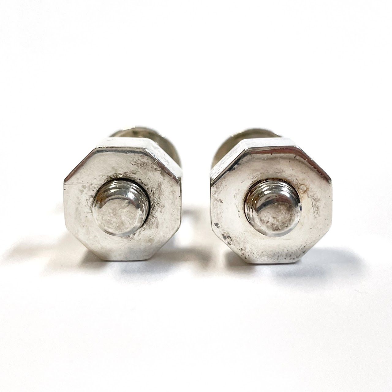 Tiffany & Co. Sterling Silver Nut & Bolt Cufflinks