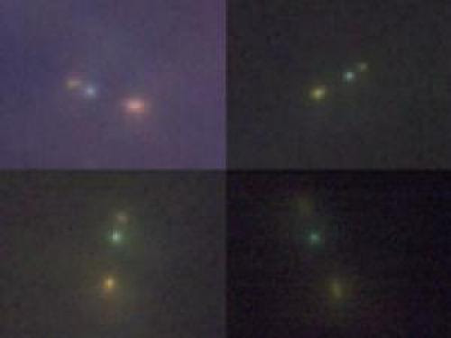 Huge Ufo Has Four Large White Lights Seen Over Pen Argyl Pennsylvania