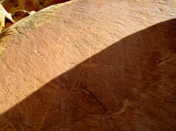 Large Vernal-style figure in half sun, half shadow